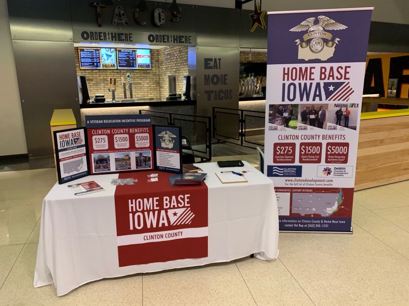 Home Base Iowa booth