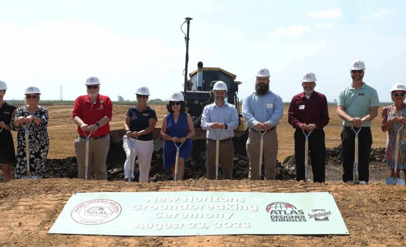 Atlas Roofing Shingle Company Groundbreaking in Clinton, Iowa